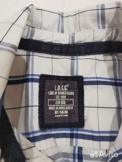 Рубашка H&M детская на мальчика 80 см