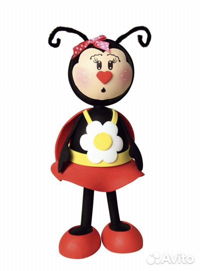 Божья коровка кукла своими руками