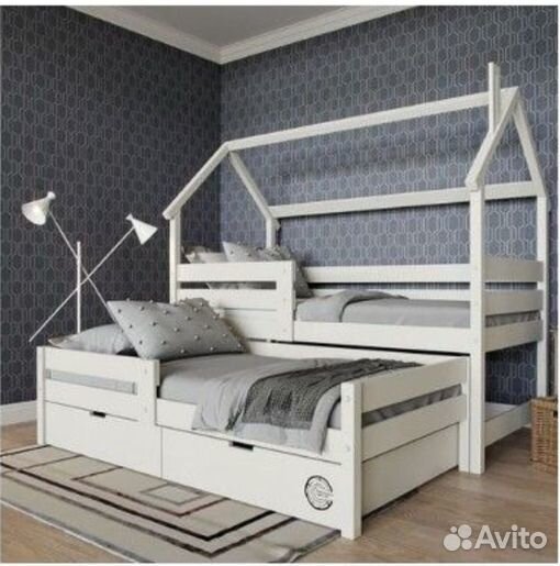 Детская кровать из массива березыдля 2-х детей