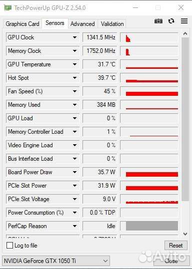 Видеокарта geforce GTX 1050 TI MSI