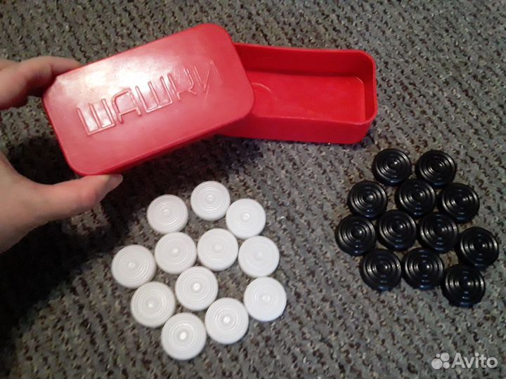 Шашки СССР винтаж полный набор отл состояние