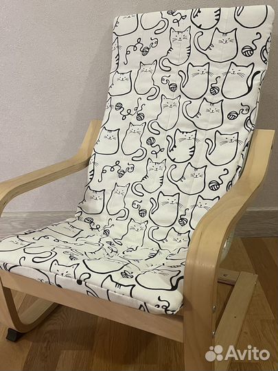 Чехол икеа поэнг на детское кресло для Анны