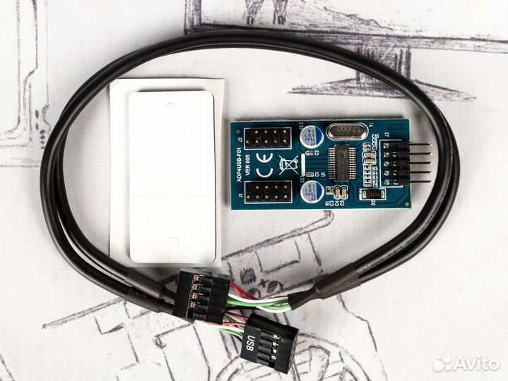 USB-разветвитель для материнской платы на 2x 9 pin