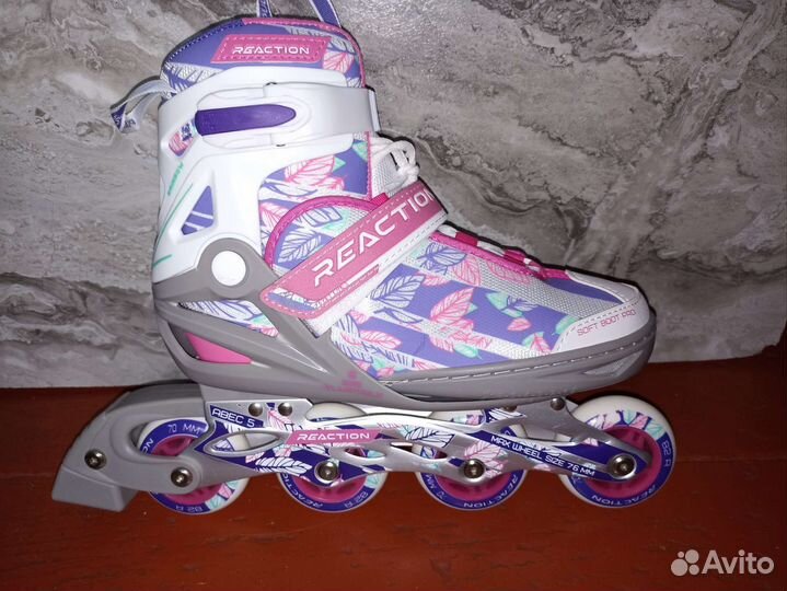 Роликовые коньки детские раздвижные