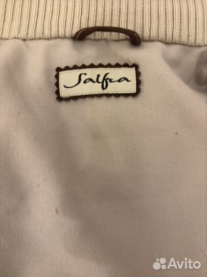 Замшевый пуховик италия salfra