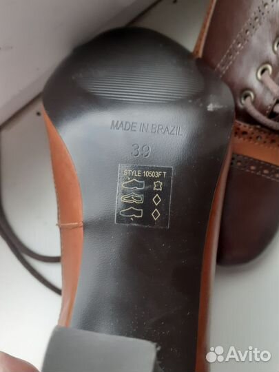 Ботинки женские кожа новые 39