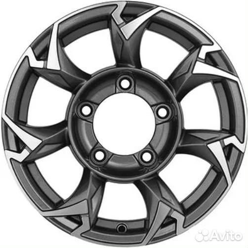 Диски Khomen KHW 1505 5.5x15 5*139.7 ET5 DIA108.1 Gray-FP Литой