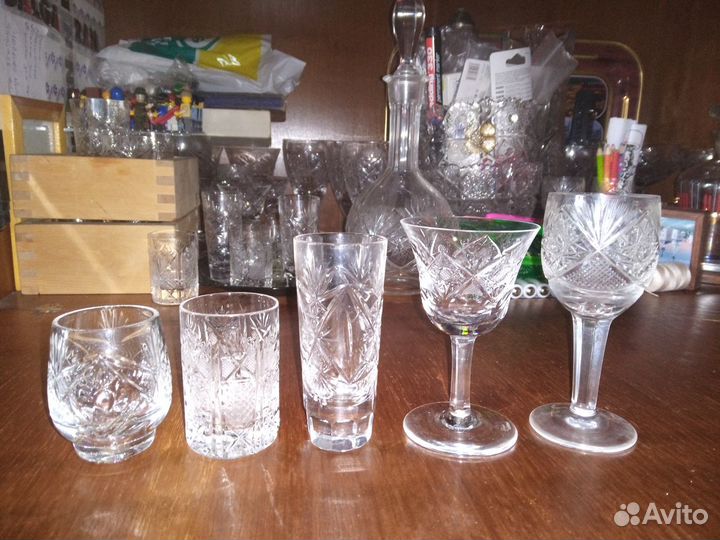 Хрусталь стопки рюмки фужеры импорт/ссср