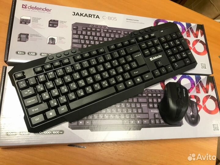 Клавиатура+Мышь Беспр. набор Defender Jakarta C-80