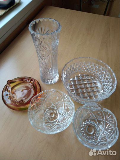 Пепельница из цвет стекла Чехия, начало 70х годов