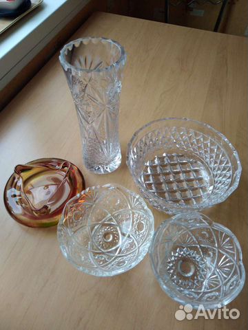 Пепельница из цвет стекла Чехия, начало 70х годов