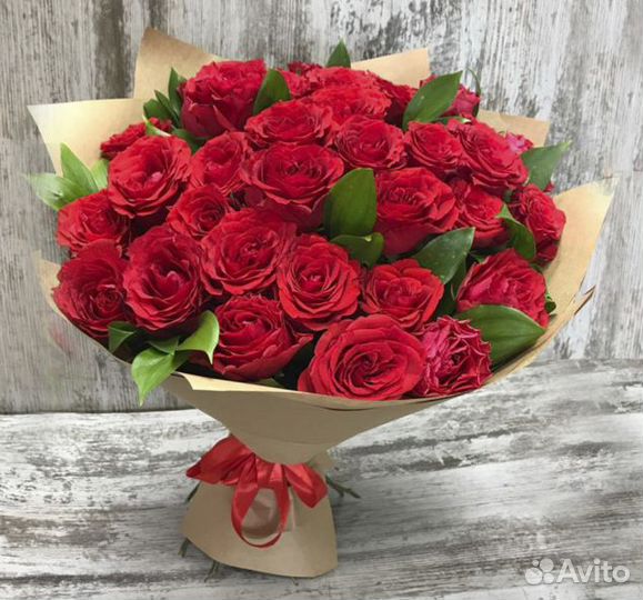 Букет 35 красных роз Букет Иркутск