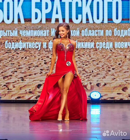 Платье для фитнес модели, готовый образ