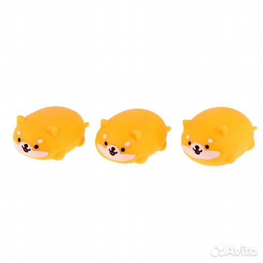 Тянущаяся игрушка-антистресс «Пёсик» с пастой, набор 3 шт