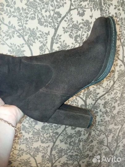 Сапоги зимние женские натуральная замша, размер 37