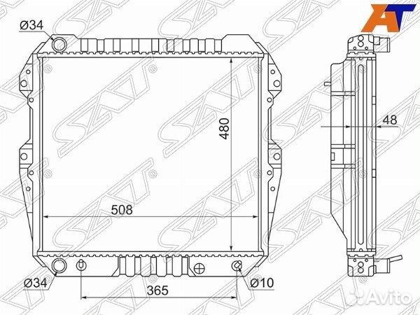 Радиатор toyota land cruiser prado