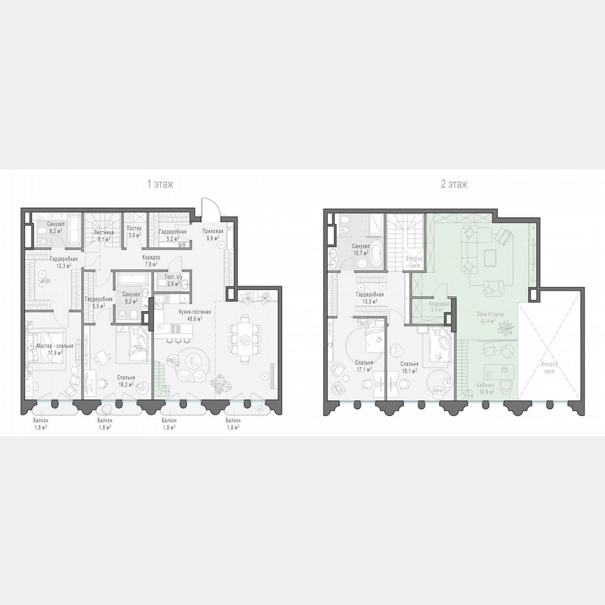 4-к. квартира, 209,8 м², 3/13 эт.