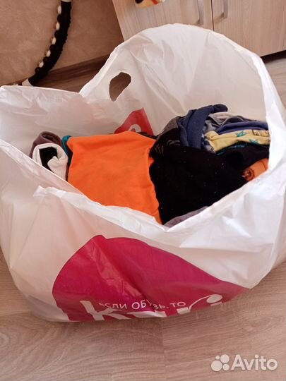 Большой пакет с вещами на мальчика 4-5 лет