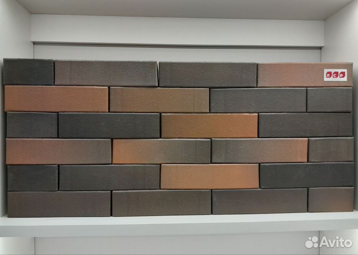 Кирпич облицовочный Красный Темный Флэш 1,0 нф