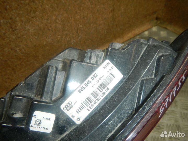 Фонарь задний правый, Audi A3