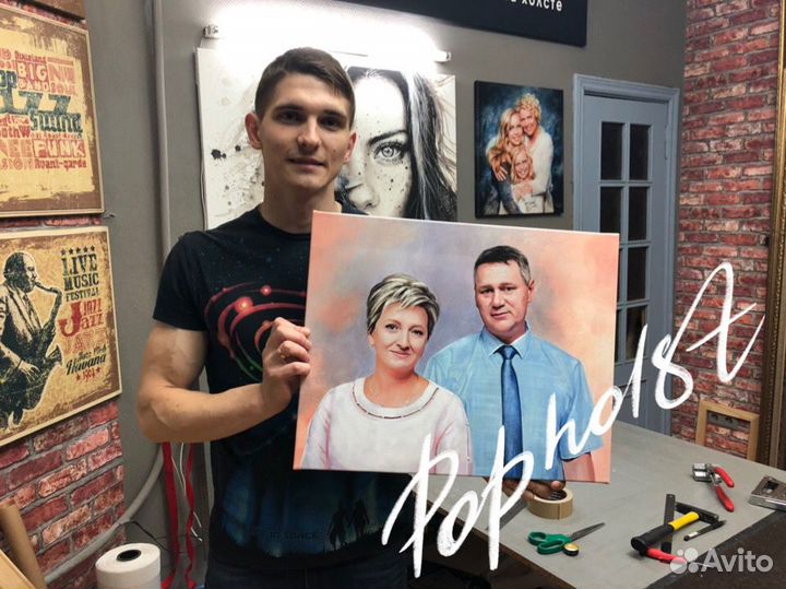 Печать фото на холсте,портреты за 20 минут PopHols