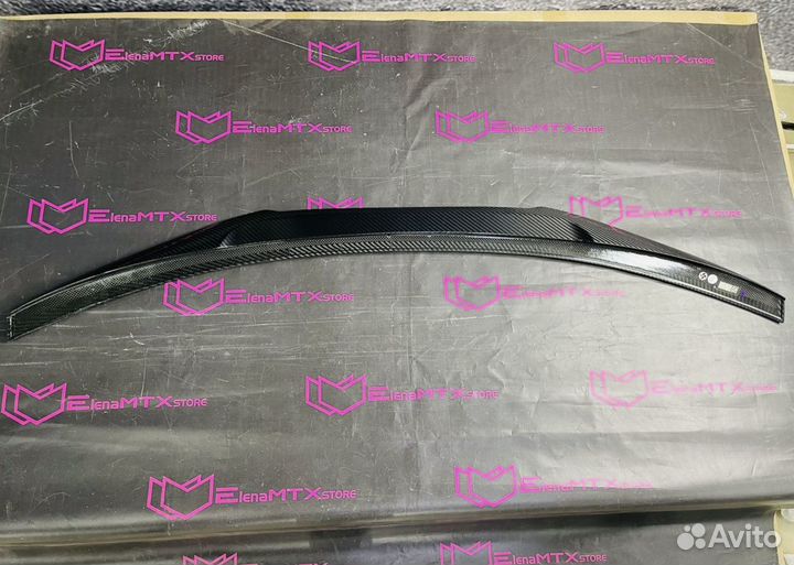 Спойлер audi A5 B9 купе сухой карбон, M4 стиль