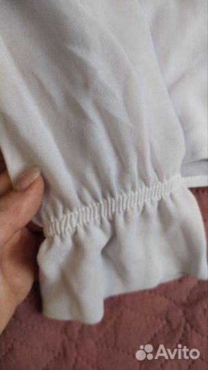 Блузка школьная белая на 11-12 лет