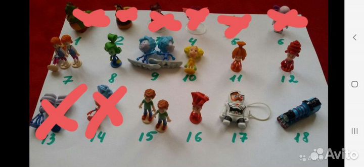 Игрушки из Киндер сюрприза, Чупа Чупс и др