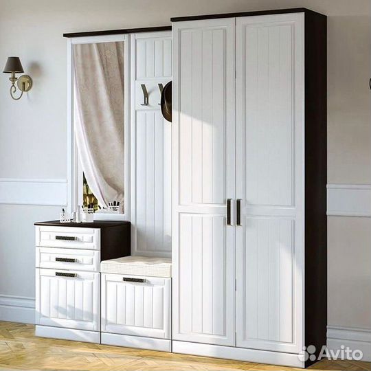 Прихожая 1.98 метра. Белое дерево