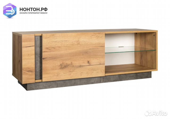 Тумба Арчи 10.85 дуб крафт золотой / камень темный