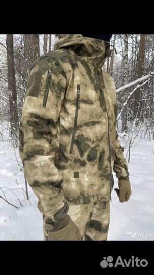 Костюм тактический softshell (мох, олива)