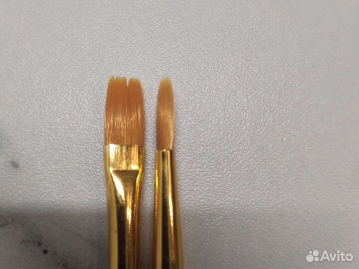 Кисти художественные синтетика черные набор 10 шт