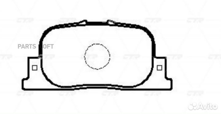 CTR GK1046 Колодки тормозные toyota camry V20 2.2