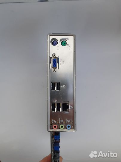 Материнская плата 1155 с процессором и памятью