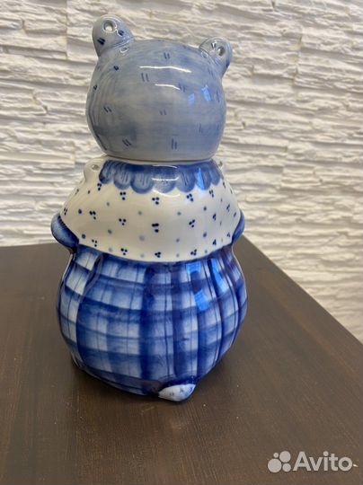 Штоф Медведица Гжель