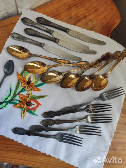 Ложки десертные мельхиор