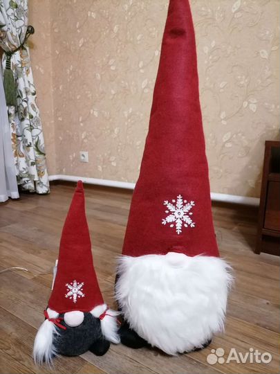 Новогодние гномы, свечи Икея