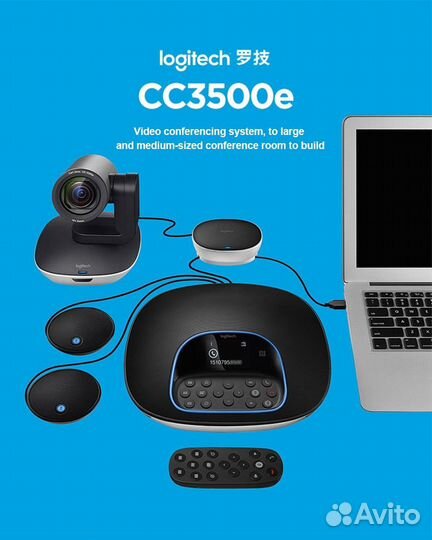 Веб камера Logitech CC3500E Full HD пк и Mac