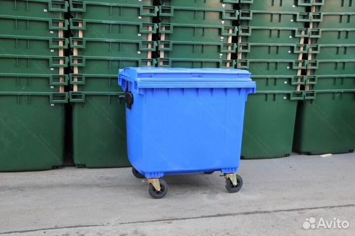 Бак пластиковый мусорный 1100л 1.1-1079