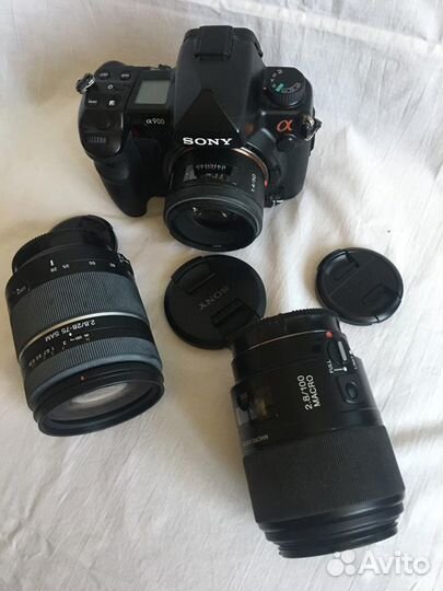 Зеркальный фотоаппарат Sony a900 с обьективами