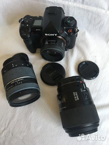 Зеркальный фотоаппарат Sony a900 с обьективами