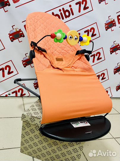 Шезлонг детский Luxmom 123 оранжевый