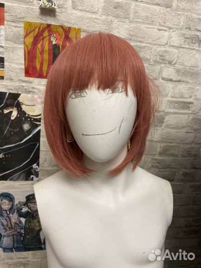 Парик розовый