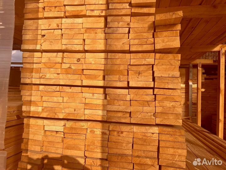 Доска обрезная 50х200х6000мм от производителя