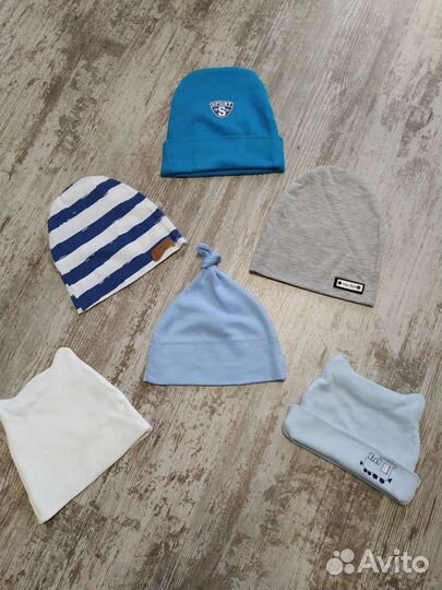 Шапочки 0-6 мес