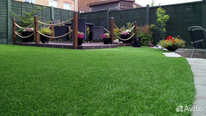 Укладка рулонного газона