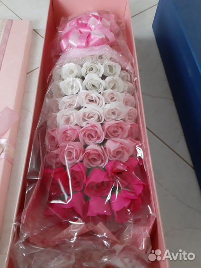 Искусственные цветы-мыло, отличный подарок