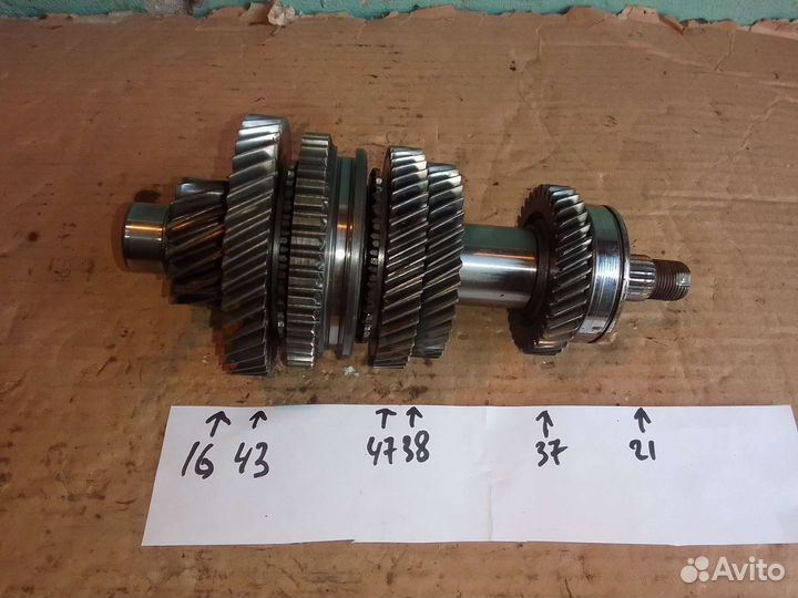 Вторичный вал кпп 1.8 Fiat Marea