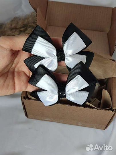 Бантики для школы, школьные бантики, резинки