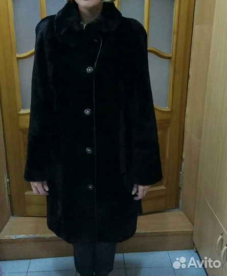 Шуба мутоновая размер 50-52-54